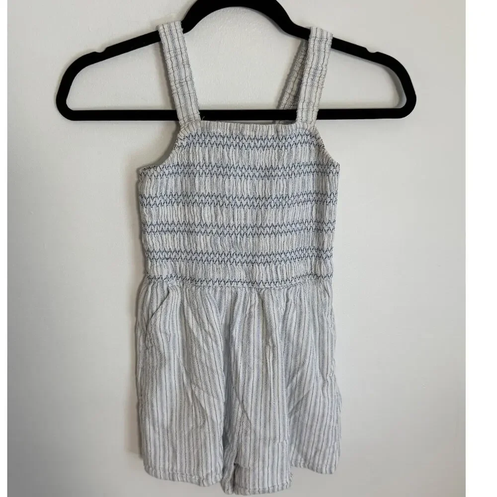 Abercrombie Kids Striped smocked romper size‎ 7/8